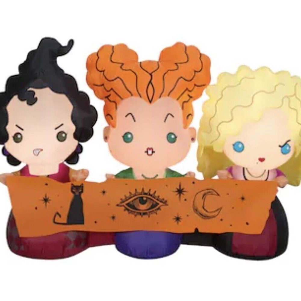 Disney Hocus Pocus Sanderson Sisters Halloween Inflatable Yard Decor NEW 2022